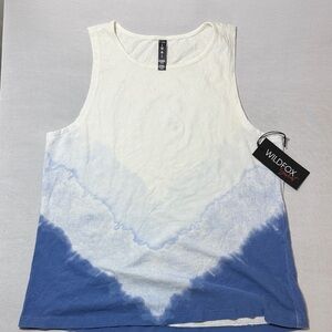 Wildfox Blue and White Tank Top